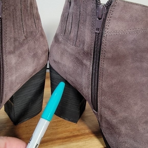 Jeffrey Campbell Hanger Suede Ankle Boots Chunky Heel Size 9 - Picture 10 of 17